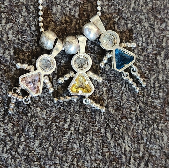 Sterling silver Birthstone necklace - Picture 1 of 4